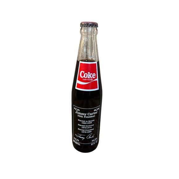 Jimmy Carter 39th President Commemorative Coca-Cola Bottle 10 Fl Oz Limited Edit - Picture 2 of 6